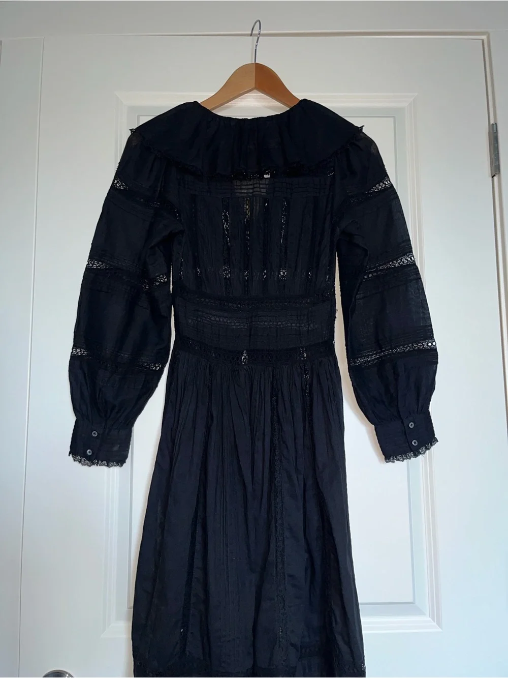 NWT XXS DÔEN Black Marla Dress